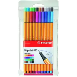 (8820) STABILO ROTULADORES POINT 88 COLORES SURTIDOS ESTUCHE 20 UD