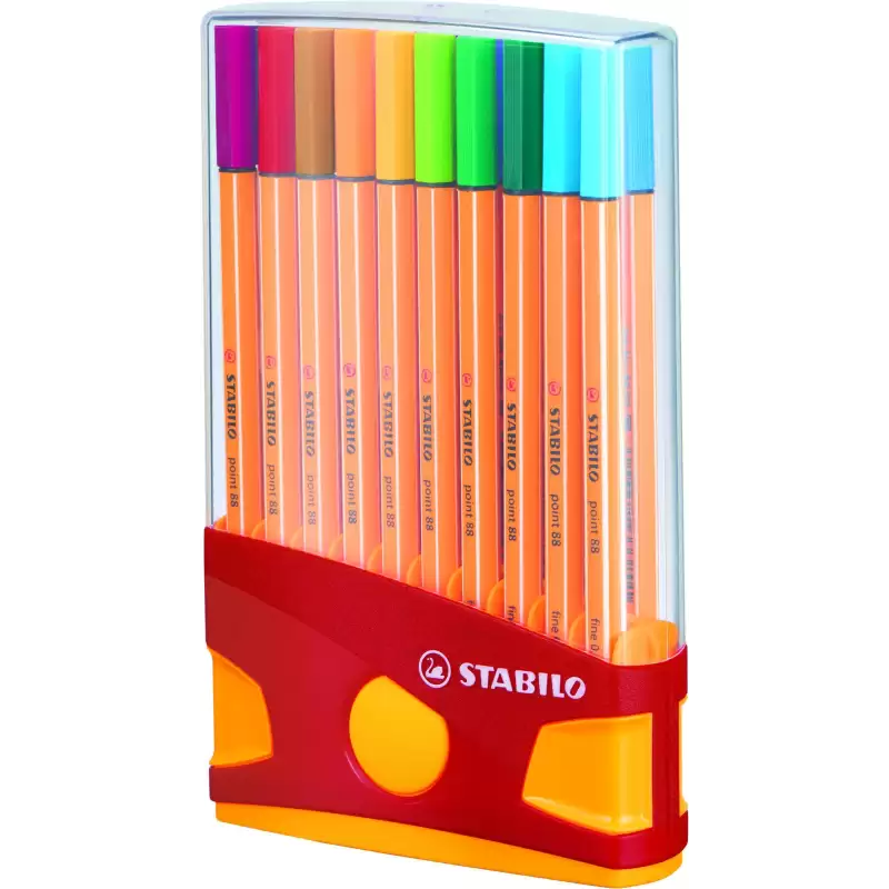 (8820-03) STABILO ROTULADORES POINT 88 C/SURTIDOS ESTUCHE COLORPARADE ROJO 20 UD