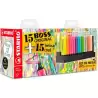 (E/87-3710) STABILO MARCADORES FLUORESCENTES SET DE MESA 15 UD BOSS ORIGINAL + 15 UD SWING COOL C/SURTIDOS