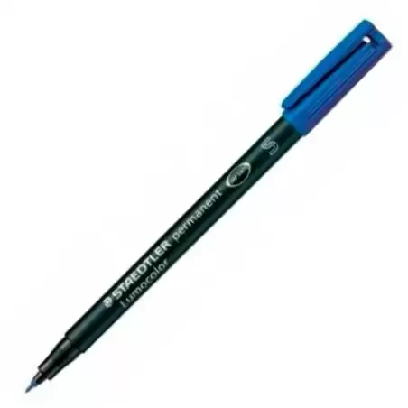 (313-3) STAEDTLER ROTULADOR PERMANENTE LUMOCOLOR 313-3 S AZUL