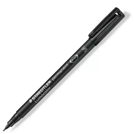 (313-9) STAEDTLER ROTULADOR PERMANENTE LUMOCOLOR 313-9 S NEGRO