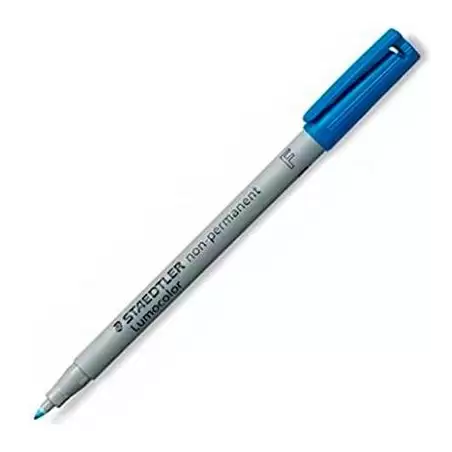 (316-3) STAEDTLER ROTULADOR NO PERMANENTE LUMOCOLOR 316 F AZUL