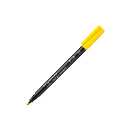 (317-1) STAEDTLER ROTULADOR PERMANENTE LUMOCOLOR 317 M AMARILLO