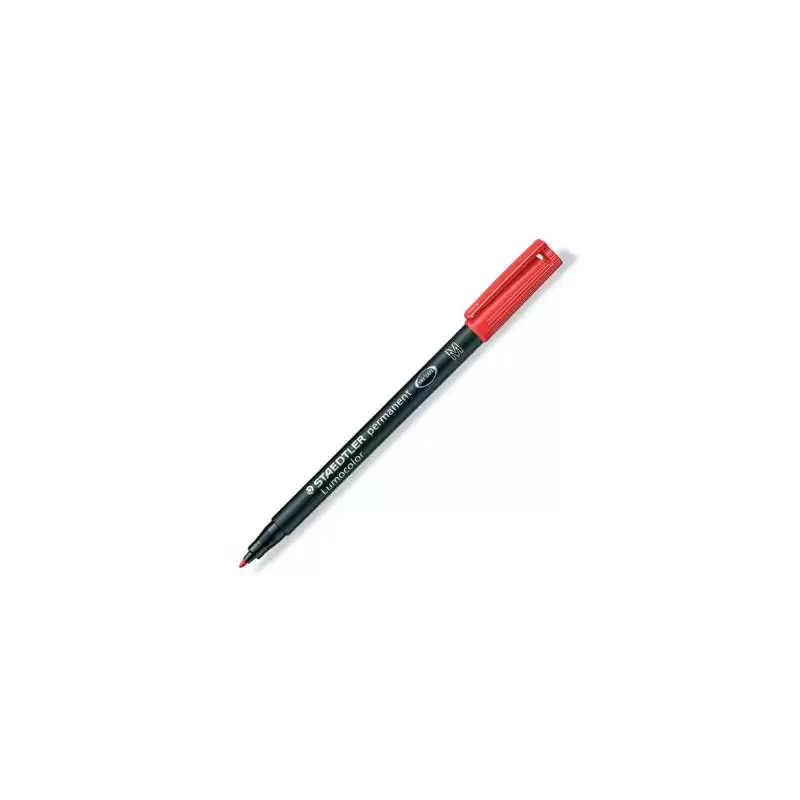 (317-2) STAEDTLER ROTULADOR PERMANENTE LUMOCOLOR 317-2 M ROJO