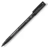 (317-9) STAEDTLER ROTULADOR PERMANENTE LUMOCOLOR 317-9 M NEGRO