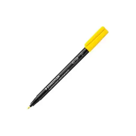 (318-1) STAEDTLER ROTULADOR PERMANENTE LUMOCOLOR 318 F AMARILLO