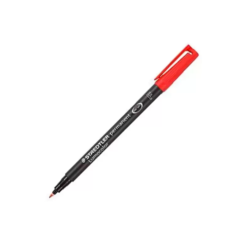 (318-2) STAEDTLER ROTULADOR PERMANENTE LUMOCOLOR 318-2 F ROJO