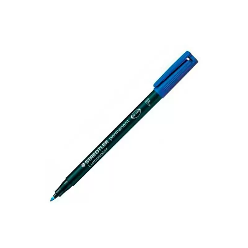 (318-3) STAEDTLER ROTULADOR PERMANENTE LUMOCOLOR 318-3 F AZUL