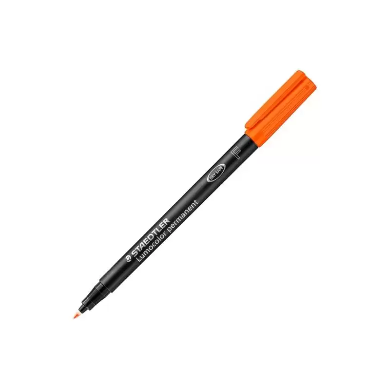 (318-4) STAEDTLER ROTULADOR PERMANENTE LUMOCOLOR 318 F NARANJA