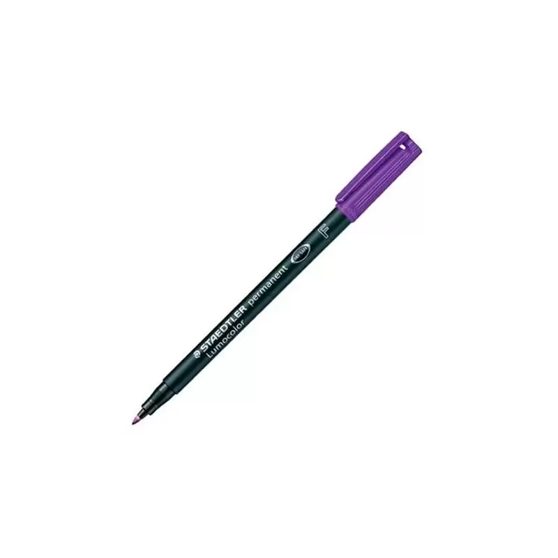 (318-6) STAEDTLER ROTULADOR PERMANENTE LUMOCOLOR 318 F VIOLETA