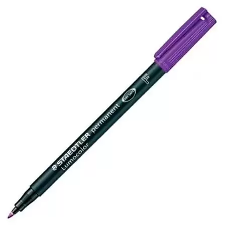 (318-6) STAEDTLER ROTULADOR PERMANENTE LUMOCOLOR 318 F VIOLETA