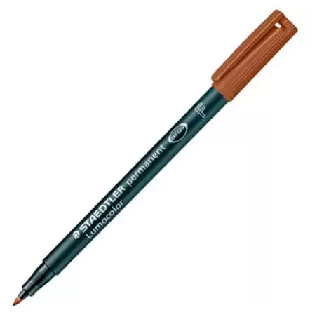 (318-7) STAEDTLER ROTULADOR PERMANENTE LUMOCOLOR 318 F MARRÓN