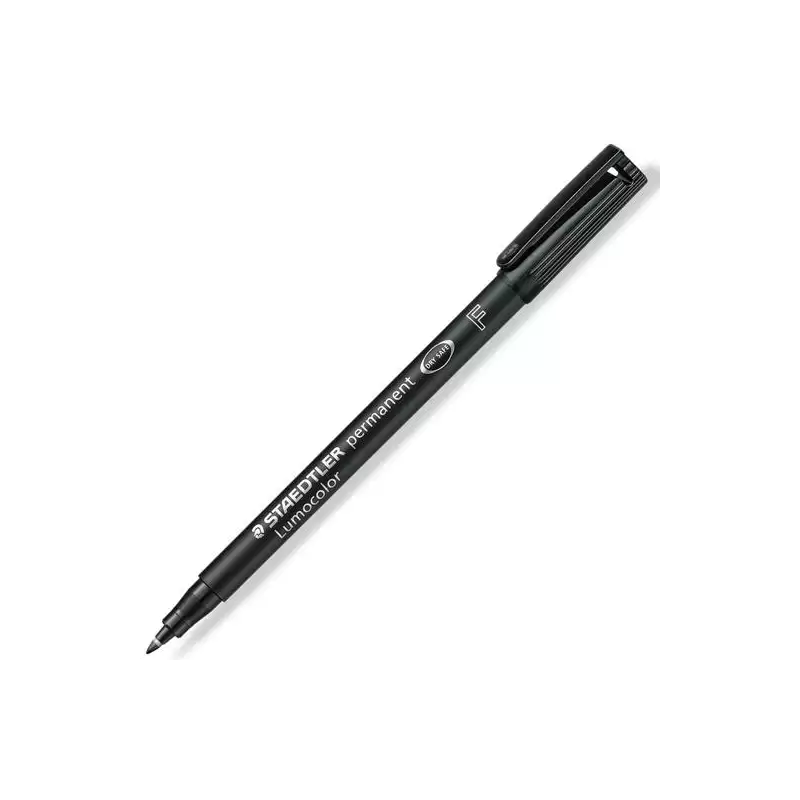 (318-9) STAEDTLER ROTULADOR PERMANENTE LUMOCOLOR 318-9 F NEGRO