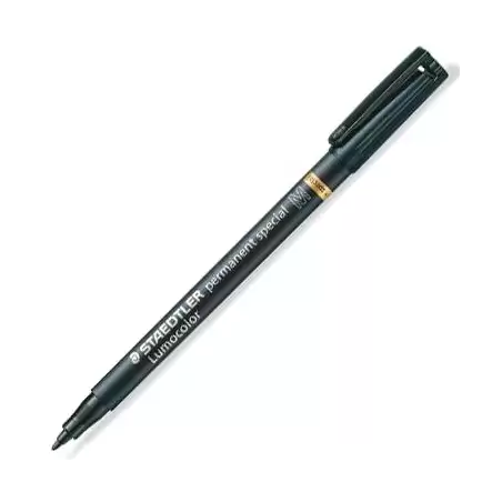 (319 M-9) STAEDTLER ROTULADOR ESPECIAL PERMANENTE LUMOCOLOR M NEGRO