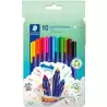 (323 C10) STAEDTLER ROTULADOR TRIPLUS COLOR 323 TRIANGULAR C/SURTIDOS ESTUCHE 10 UD