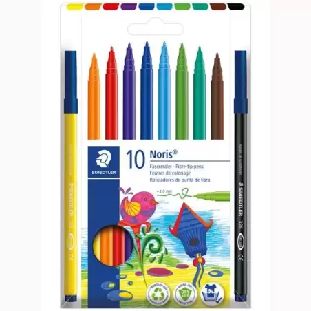 (326 C10) STAEDTLER ROTULADORES NORIS 326 C/SURTIDOS ESTUCHE 10 UD