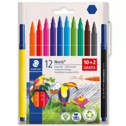 (326 C12P) STAEDTLER ROTULADORES NORIS 326 C/SURTIDOS ESTUCHE 10+2 UD DE REGALO