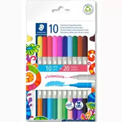 (3280 C10) STAEDTLER ROTULADORES NORIS 3280 DOBLE PUNTA C/SURTIDOS ESTUCHE 10 UD