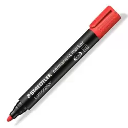 (352-2) STAEDTLER MARCADOR PERMANENTE LUMOCOLOR 352-2 ROJO