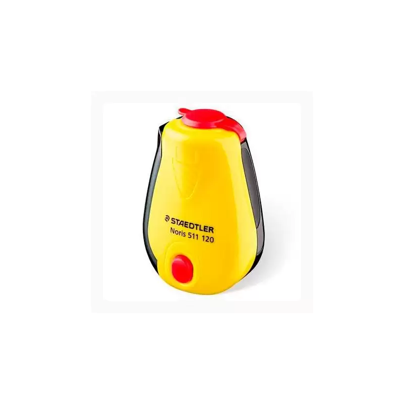 (511 120) STAEDTLER AFILALÁPICES CON DEPÓSITO DISEÑO NORIS AMARILLO/NEGRO