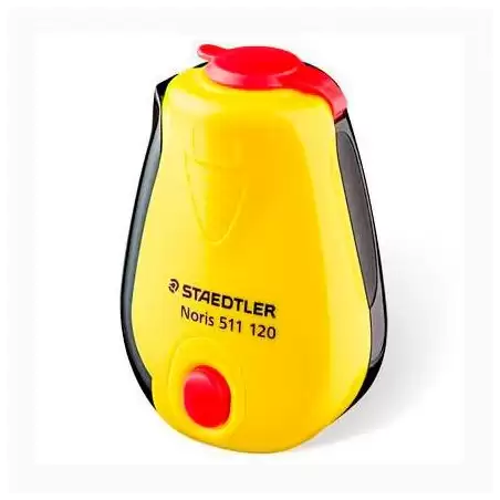 (511 120) STAEDTLER AFILALÁPICES CON DEPÓSITO DISEÑO NORIS AMARILLO/NEGRO