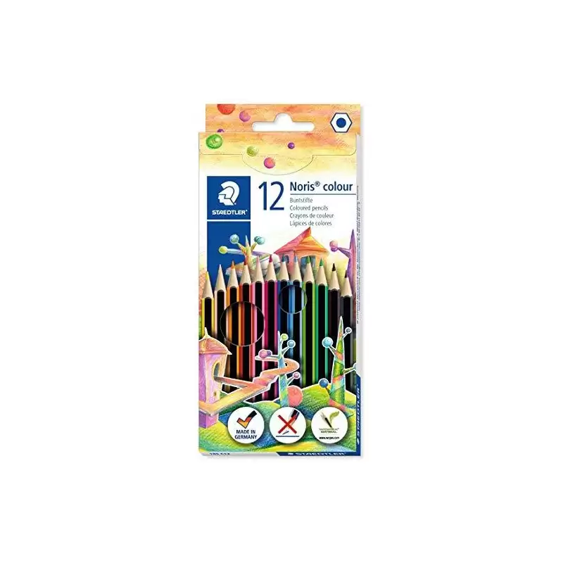(185 C12) STAEDTLER LÁPIZ NORIS COLOUR WOPEX ECOLÓGICO ESTUCHE DE 12