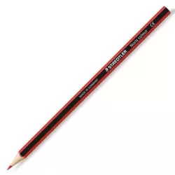 (185-2) STAEDTLER LÁPICES DE COLORES NORIS COLOUR MADERA WOPEX ECOLÓGICA ROJO CLARO