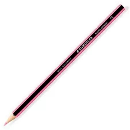 (185-20) STAEDTLER LÁPICES DE COLORES NORIS COLOUR MADERA WOPEX ECOLÓGICA ROSA