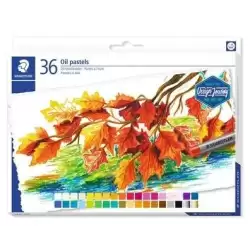 (2420 C36) STAEDTLER CERAS BLANDAS PASTELES AL ÓLEO 70MM COLORES SURTIDOS ESTUCHE 36 UD