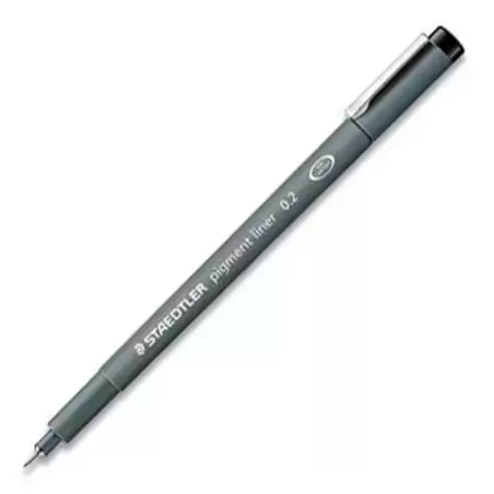 (308 02-9) STAEDTLER ROTULADOR CALIBRADO PIGMENT LINER 0.2MM NEGRO