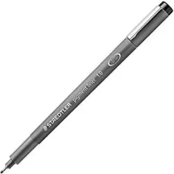 (308 10-9) STAEDTLER ROTULADOR CALIBRADO PIGMENT LINER 1.0MM NEGRO
