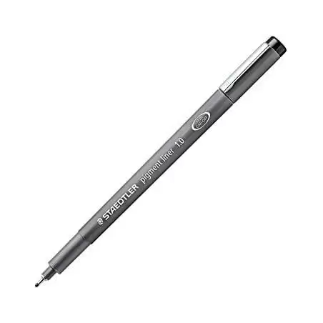 (308 10-9) STAEDTLER ROTULADOR CALIBRADO PIGMENT LINER 1.0MM NEGRO