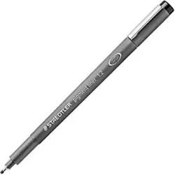 (308 12-9) STAEDTLER ROTULADOR CALIBRADO PIGMENT LINER 1.2MM NEGRO