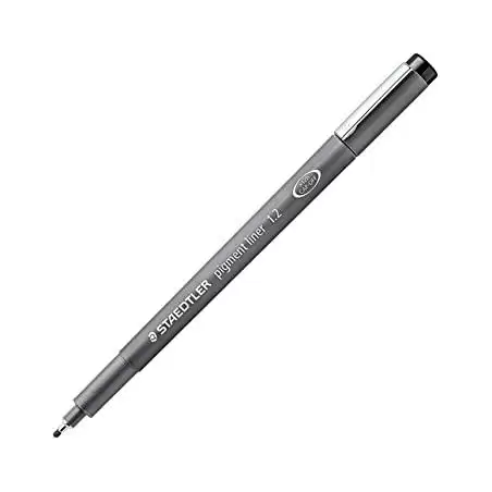 (308 12-9) STAEDTLER ROTULADOR CALIBRADO PIGMENT LINER 1.2MM NEGRO