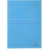 (50106E) EXACOMPTA SUBCARPETA A4 FOREVER CON VENTANA AZUL CLARO 120GR -100U-