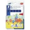 (340 C6-3) STAEDTLER ROTULADOR NORIS CLUB GRUESO AZUL ESTUCHE 6 UD