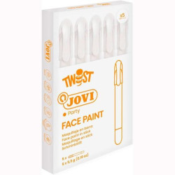 (19101) JOVI MAQUILLAJE EN STICK TWIST FACE PAINT BLANCO ESTUCHE 5 UD