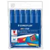 (340 WP6-3) STAEDTLER ROTULADOR GRUESO NORIS CLUB AZUL ESTUCHE 6 UD