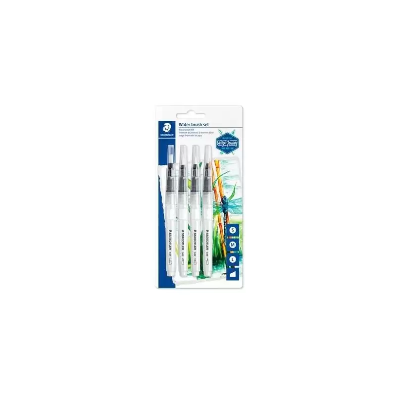 (949-SBK4-C) STAEDTLER PINCELES DE AGUA 949 CON PUNTAS DIFERENTES BLISTER 4UD