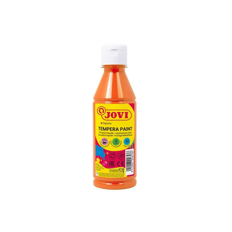 (50206) JOVI TÉMPERA LÍQUIDA NARANJA BOTELLA DE 250ML