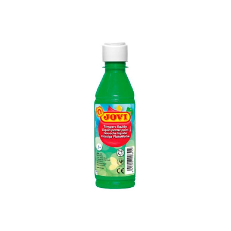(50217) JOVI TÉMPERA LÍQUIDA VERDE MEDIO BOTELLA DE 250ML