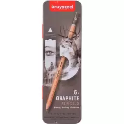 (60311006) TALENS BRUYNZEEL LÁPICES DE GRAFITO EXPRESSION HB A 8B ESTUCHE 6 UD