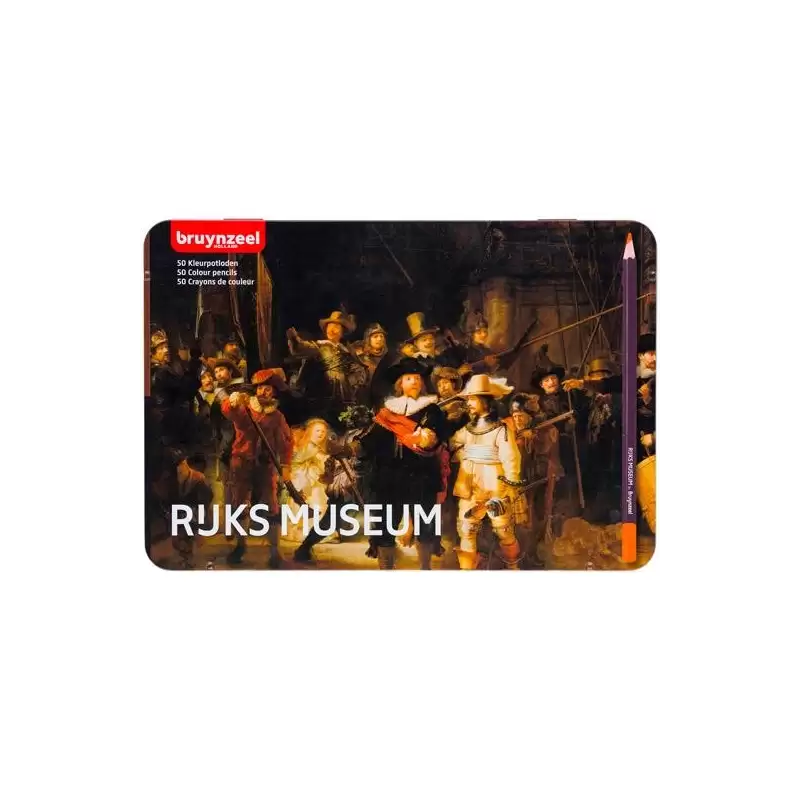 (63012050) TALENS BRUYNZEEL LÁPICES DE COLORES LA RONDA DE NOCHE C/SURTIDOS ESTUCHE METÁLICO 50 UD