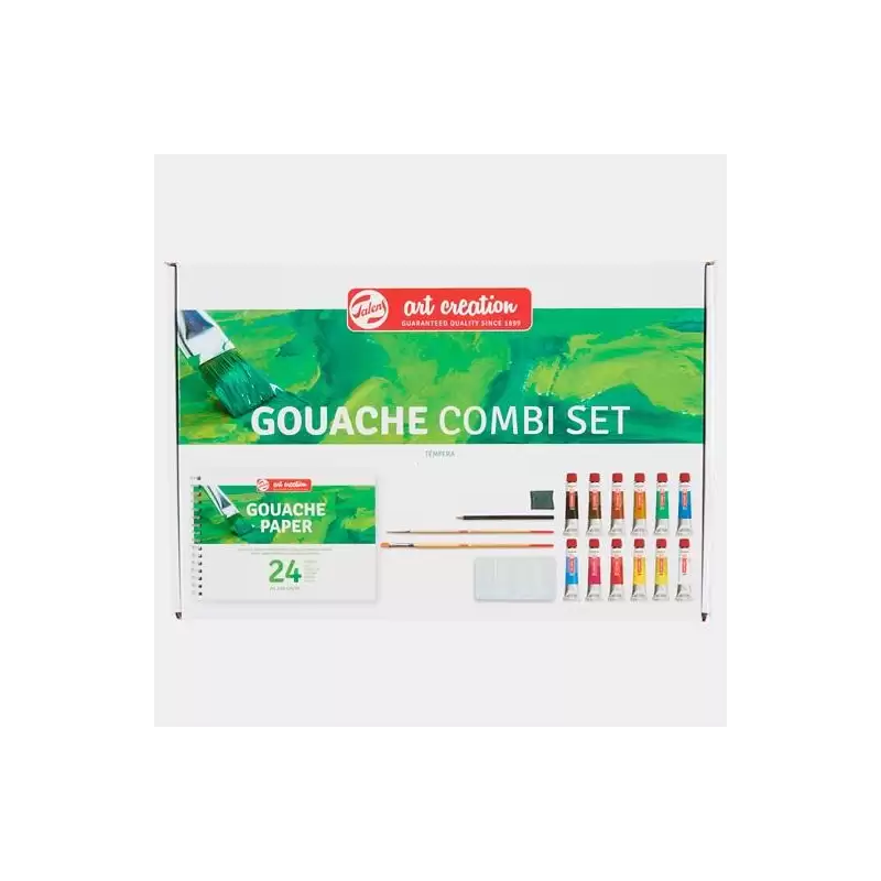 (9011613M) TALENS ART CREATION SET GOUACHE COMBI 12 TUBOS X 12ML COLORES SURTIDOS