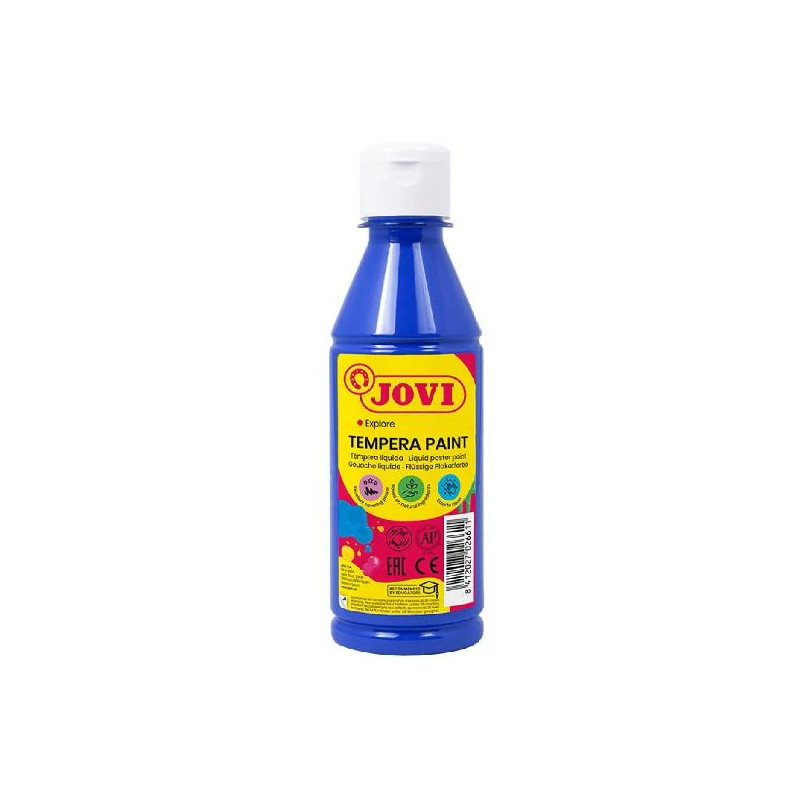 (50224) JOVI TÉMPERA LÍQUIDA AZUL OSCURO BOTELLA DE 250ML