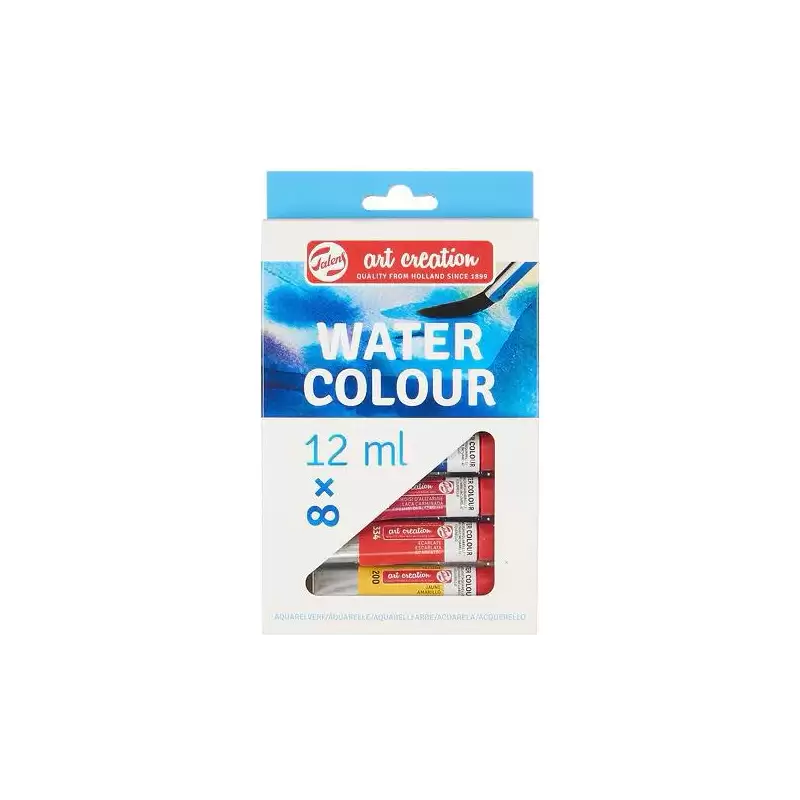 (9022008M) TALENS ART CREATION SET DE ACUARELAS TUBO 12ML C/SURTIDOS ESTUCHE 8 UD