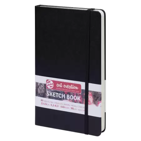 (9314002M) TALENS ARTS CREATION CUADERNO BOCETOS 13X21CM 80H 140GR NEGRO