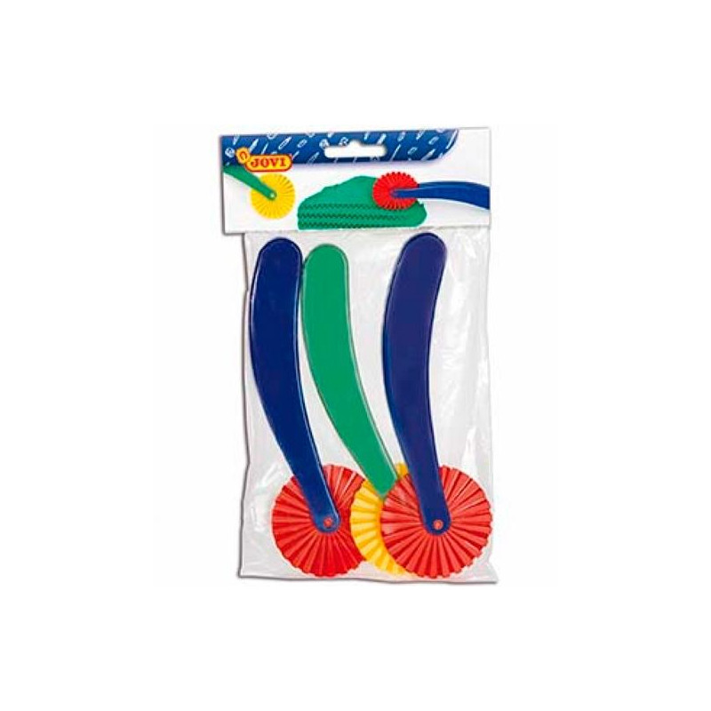 (422) JOVI RUEDAS CORTADORAS DE PASTA BOLSA 3U C/SURTIDOS