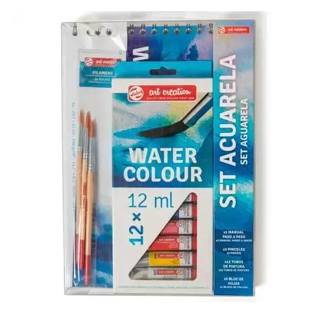 (PO200042) TALENS ART CREATION SET ACUARELA 12 TUBOS X 12ML COLORES SURTIDOS