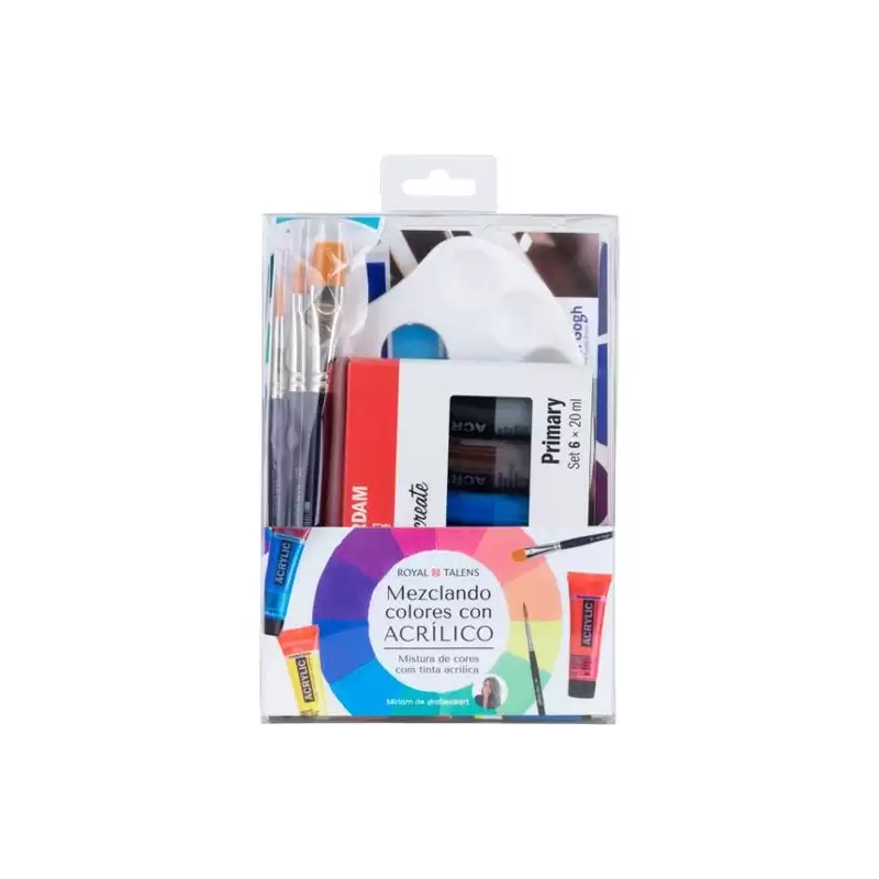 (PO200091) TALENS SET MEZCLANDO COLORES CON ACRÍLICO